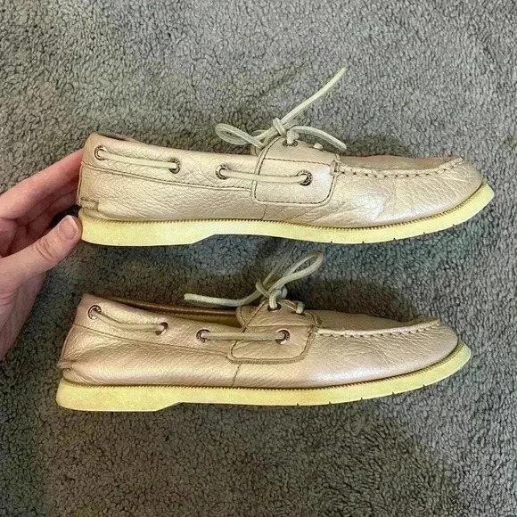 sperry rose gold loafers womens size 7 - Picture 1 of 7